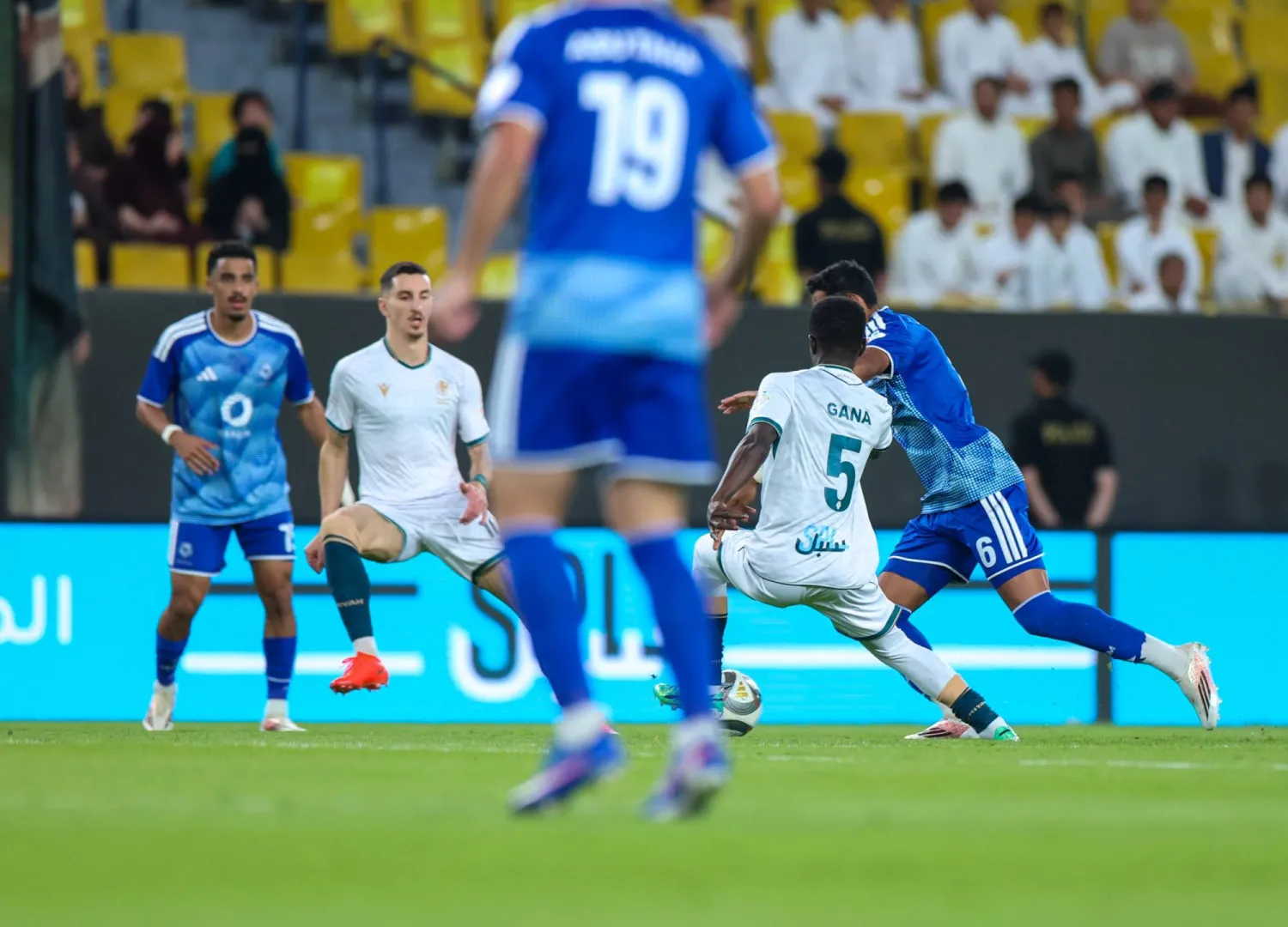 من مباراة الدرعية ونيوم في الدوري السعودي (تصوير: صالح العنزي)