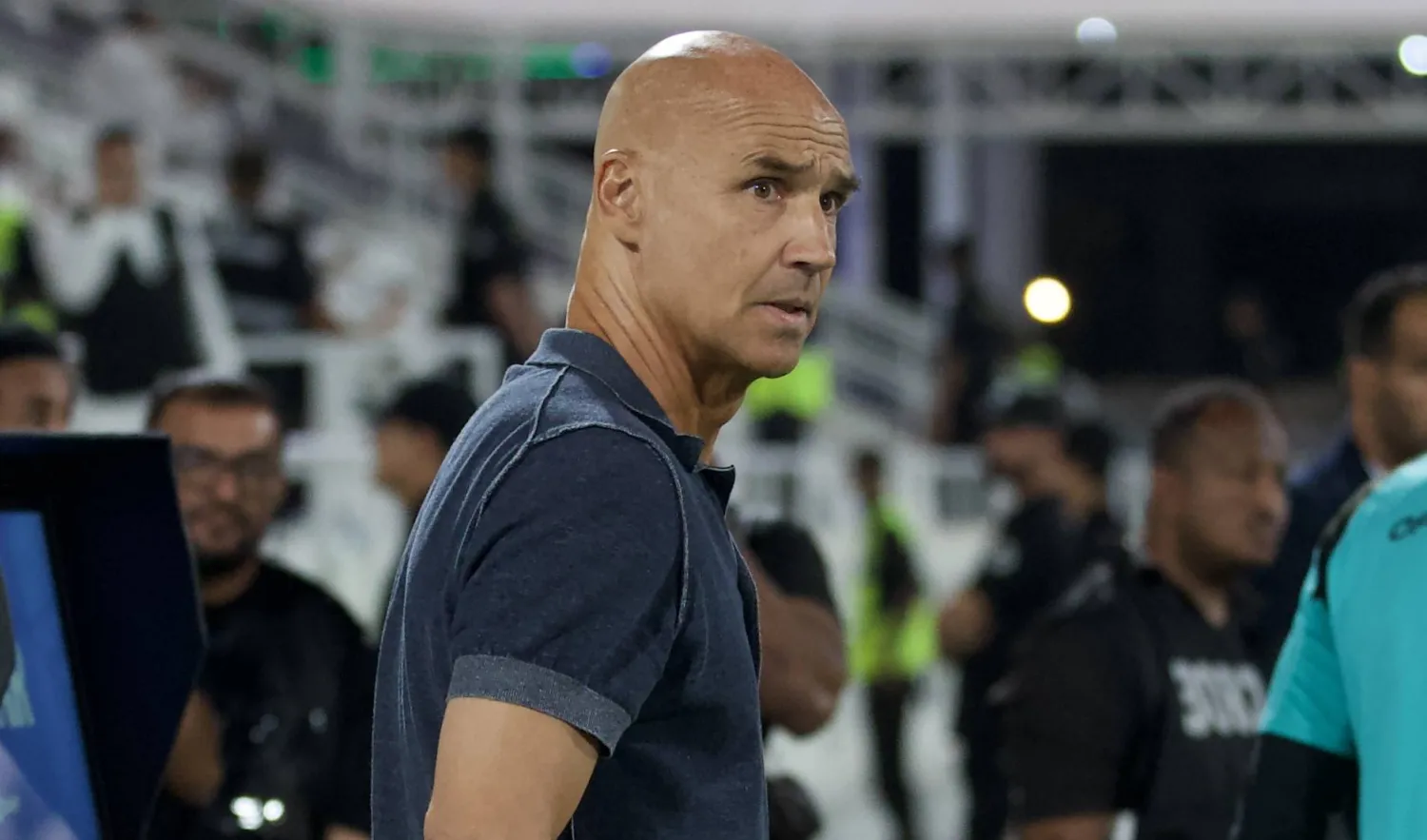 الألماني توماس ليتش مدرب الشباب (تصوير: نايف العتيبي) 