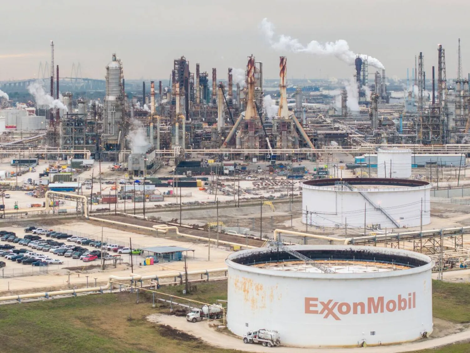 ExxonMobil said its refinery in Baytown, Texas is one of the plants being targeted to boost supply of petroleum products. Brandon Bell / GETTY IMAGES NORTH AMERICA/AFP/File
