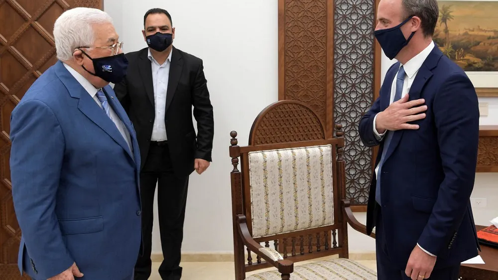 Abbas Rabi Abbas Meets with Raab: We are Ready for Negotiations Sponsored by Quartet