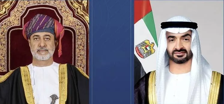 محمد بن زايد وهيثم بن طارق يؤكدان أهمية حل الدولتين
بحثا خلال اتصال هاتفي العلاقات الثنائية ودعم الشعب الفلسطيني