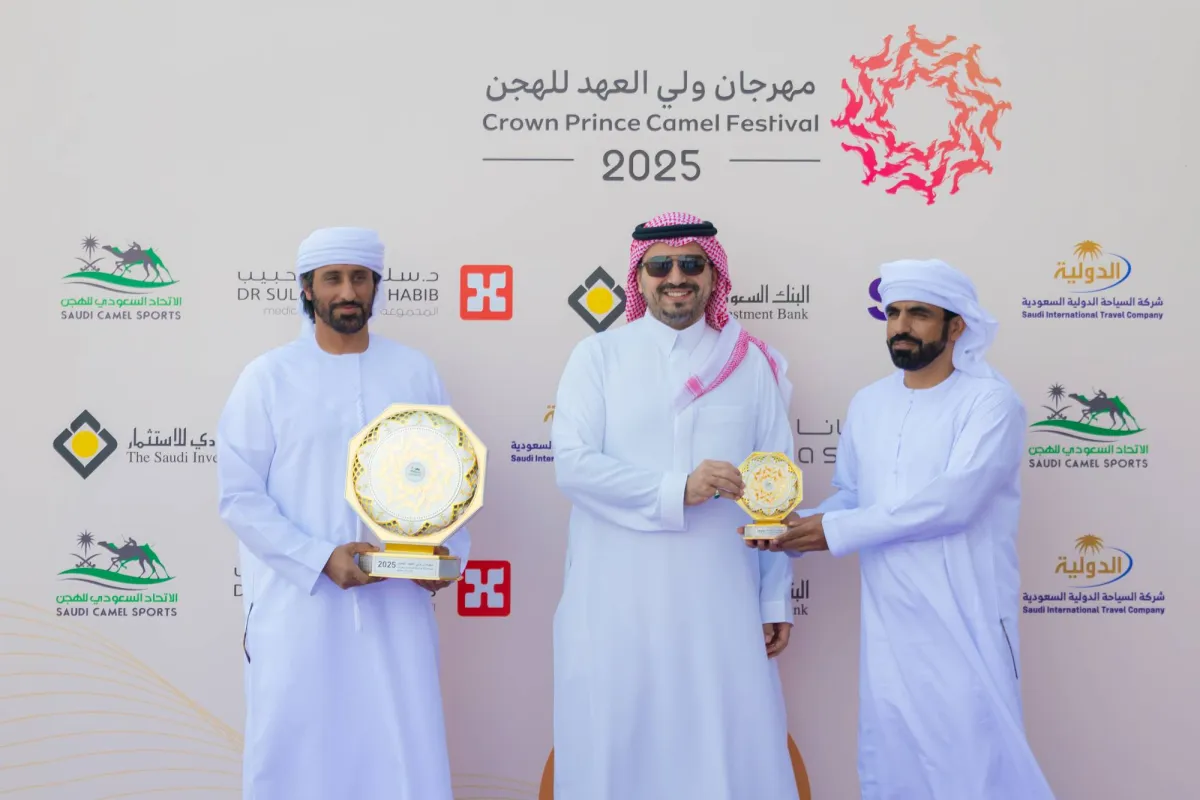 مهرجان ولي العهد للهجن: «براق» تحقق الكأس الثانية في فئة «الجذاع»