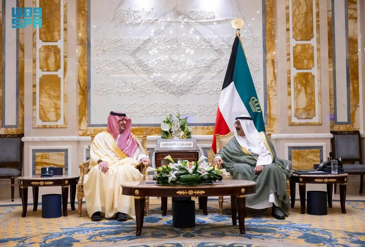 Emir of Kuwait Hails his Country's Historic Ties with Saudi Arabia