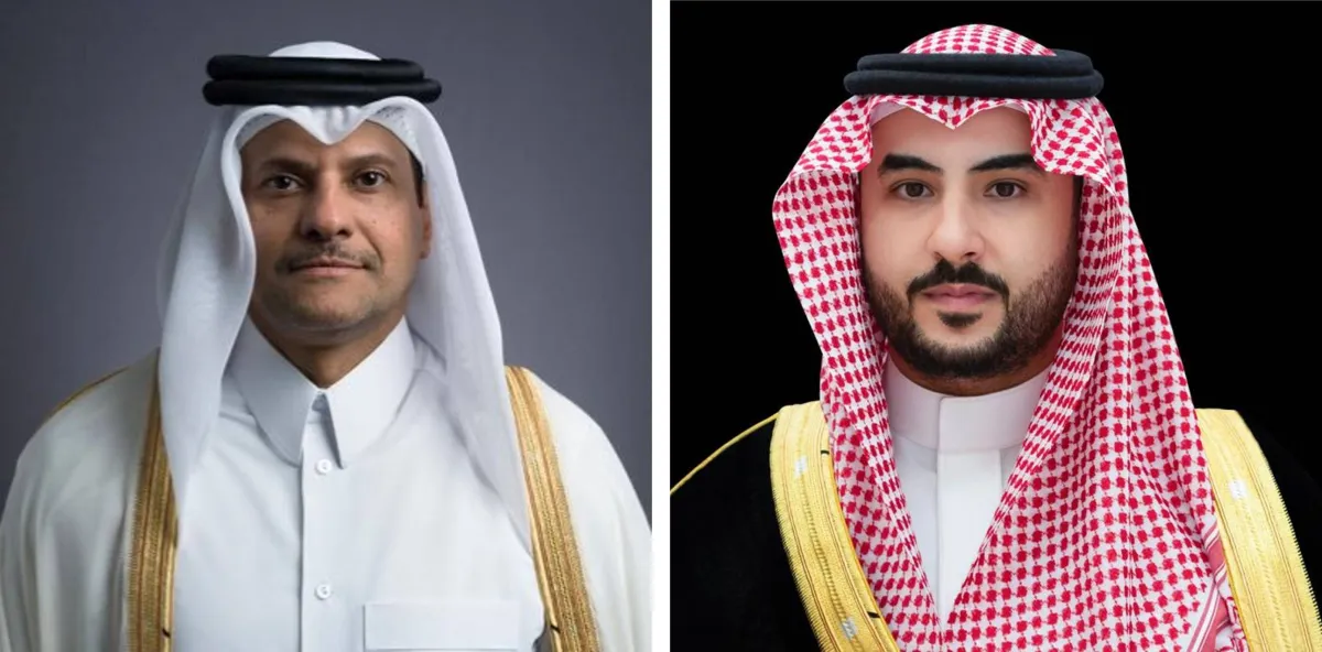 وزير الدفاع السعودي يبحث مع نظيره القطري سبل تعزيز العلاقات الأخوية في المجال الدفاعي 