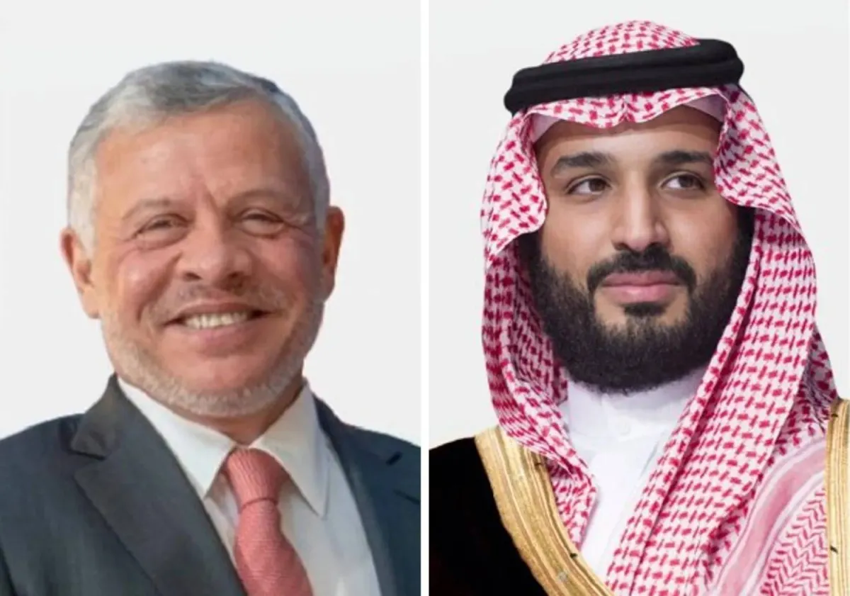 ولي العهد السعودي وملك الأردن يستعرضان المستجدات الإقليمية