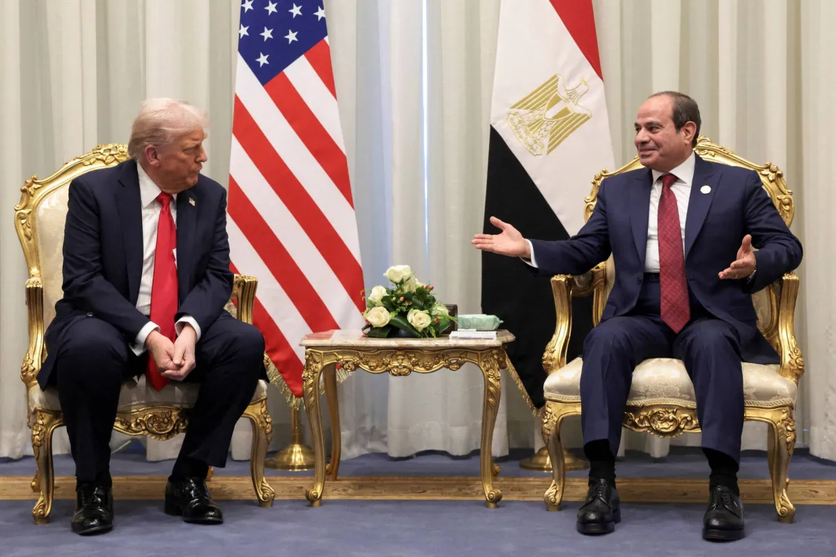 ترمب: الرئيس المصري لعب «دوراً بالغ الأهمية» في المفاوضات مع «حماس»