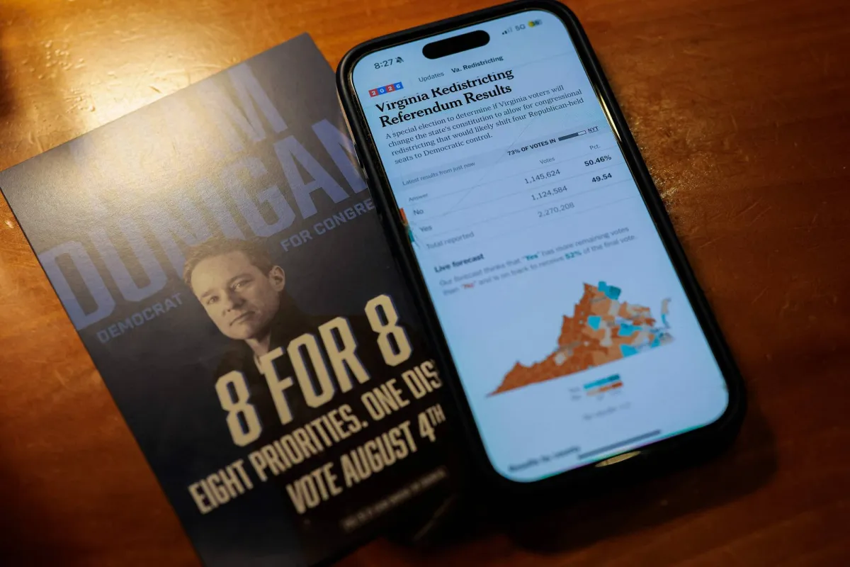 فيرجينيا تمنح الديمقراطيين أفضلية في حرب الدوائر الانتخابية