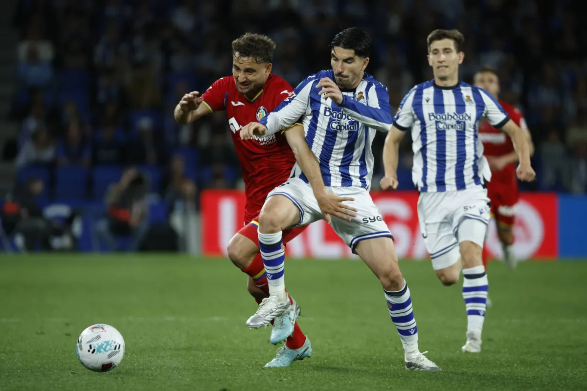 سقوط ريال سوسيداد بطل كأس إسبانيا على ملعبه أمام خيتافي في الدوري