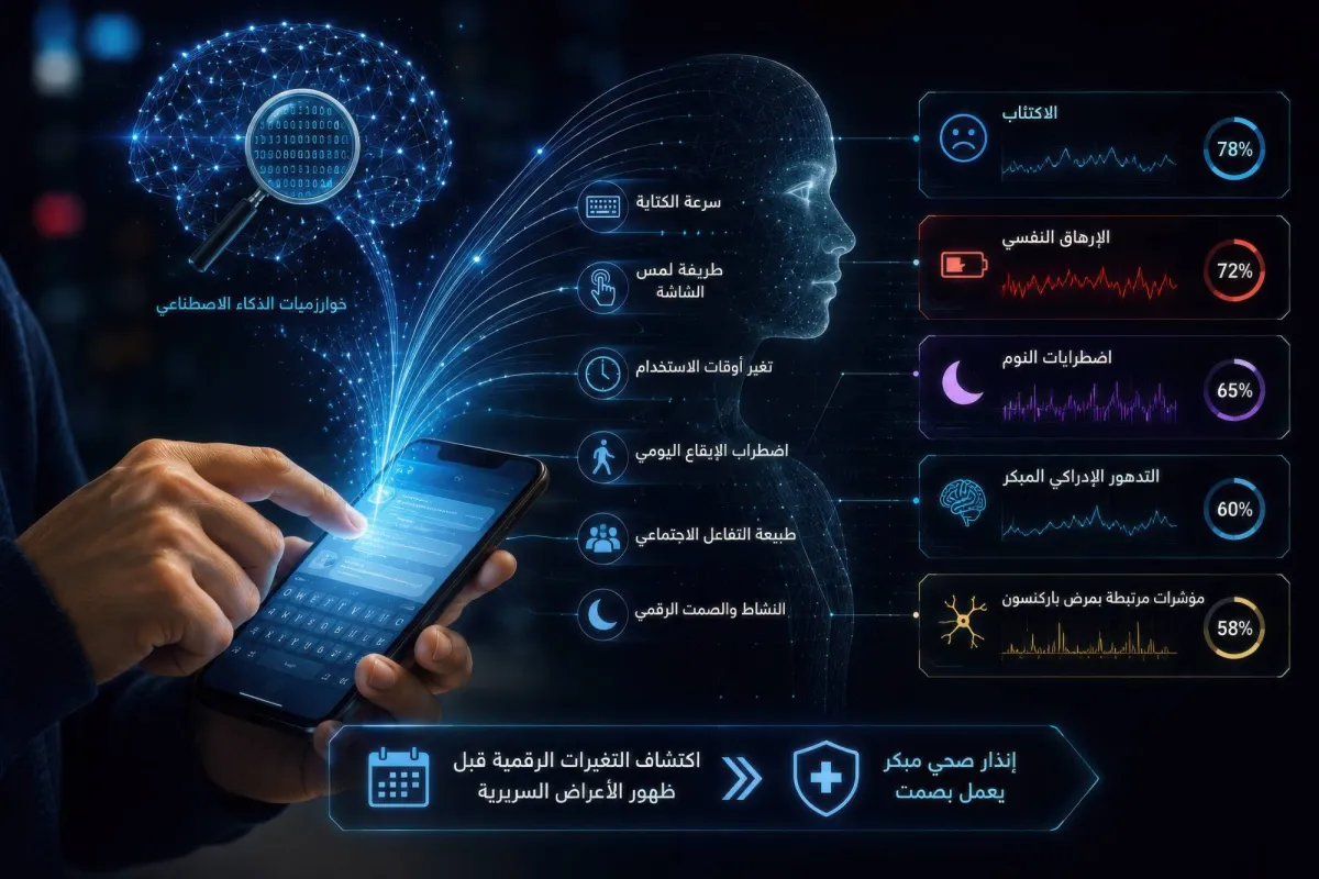 حين يقرأ الذكاء الاصطناعي صمت هاتفك... هل تكشف طريقة استخدامك الشاشة عن مرضك قبل الطبيب؟