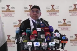 عبد المهدي خلال كلمة له في مؤتمر اليمن (مواقع التواصل)