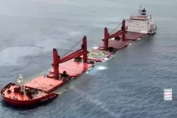 The Greek ship Magic Seas sank in the Red Sea as a result of Houthi attacks (Reuters). 