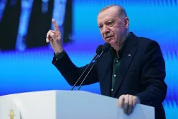 الرئيس التركي رجب طيب إردوغان أكد أن المفاوضات مع حزب العمال لم تشهد أي مساومات (الرئاسة التركية)