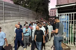جنازة الفلسطيني الأميركي سيف الدين مصلط الذي قتله مستوطنون ضرباً حتى الموت قرب رام الله (وفا)