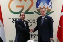 Cumhurbaşkanı Recep Tayyip Erdoğan ve Mısır Cumhurbaşkanı Abdulfettah Sisi G20 Zirvesi çerçevesinde bir araya geldi. (Arşiv - Türkiye Cumhurbaşkanlığı)