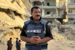 Portrait of journalist Ibrahim Qanan (Asharq Al-Awsat) 
