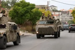 Lebanese army soldiers in Qana, southern Lebanon, November 27, 2024. (Reuters) 