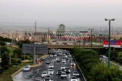  Cars drive on a motorway in southern Tehran on August 11, 2025. (AFP) 