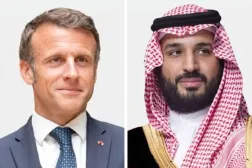Suudi Arabistan Veliaht Prensi Muhammed bin Selman ve Fransa Cumhurbaşkanı Emmanuel Macron (Şarku’l Avsat)