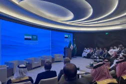 وزير الاقتصاد والصناعة السوري الدكتور محمد الشعار خلال أعمال الطاولة المستديرة السعودية السورية في الرياض (الشرق الأوسط)