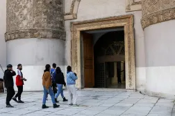 People visit the National Museum of Damascus after it reopened, a month after the ousting of Syrian President Bashar al-Assad, in Damascus, Syria, January 9, 2025. (Reuters)