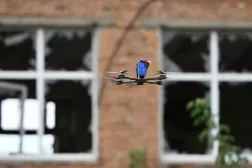 File photo of a Ukrainian FPV taken during a training flight in an undisclosed location, in eastern Ukraine on August 12, 2025. Genya Savilov, AFP
