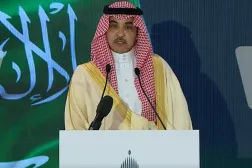 
وزیر اطلاع‌رسانی سعودی سلمان الدوسری در نشست خبری (الشرق الأوسط)