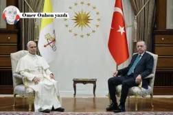 Cumhurbaşkanı Recep Tayyip Erdoğan, Papa 14. Leo'yu Ankara'da kabul etti, 27 Kasım (AFP)