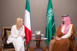 ولیعهد سعودی در دیدار با نخست‌وزیر ایتالیا در منامه، چهارشنبه (واس)