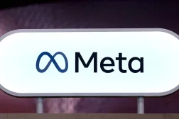 FILE PHOTO: The logo of Meta is seen at Porte de Versailles exhibition center in Paris, France, June 11, 2025. REUTERS/Gonzalo Fuentes/File Photo