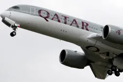 A Qatar Airways Airbus A350-900 aircraft takes off in Colomiers near Toulouse, France, October 19, 2017. (Reuters) 