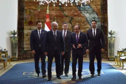 Mısır Cumhurbaşkanı Abdulfettah Sisi, Libya Ulusal Ordusu (LUO) Komutanı Mareşal Halife Hafter’i kabul etti. (Mısır Cumhurbaşkanlığı)