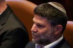 Israeli Finance Minister Bezalel Smotrich attends a Plenum session of the Knesset, Israel's Parliament, also attended by Argentine President Javier Milei (not pictured), in Jerusalem, June 11, 2025. (Reuters) 