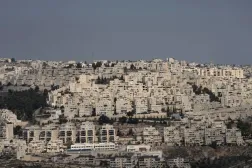 The Israeli settlement of Har Homa, seen from the West Bank city of Bethlehem, Tuesday, Dec. 17, 2024. (AP)
