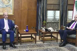 Lübnan Parlamento Başkanı Nebih Berri, ABD Büyükelçisi Michel Issa'yı kabul etti (Parlamento Başkanlığı)
