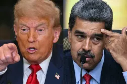 ABD Devlet Başkanı Donald Trump ve Venezuela Devlet Başkanı Nicolas Maduro, (AFP)