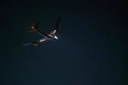 In this US Army photo taken from an undisclosed location on December 19, 2025, a KC-135 Stratotanker aircraft takes off from a base in the US Central Command area of responsibility, in support of Operation Hawkeye Strike.  (Photo by US AIR FORCE / AFP) 