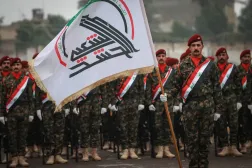 Bağdat'taki Halk Seferberlik Güçleri (Haşdi Şabi) unsurları tarafından düzenlenen bir tören (DPA)