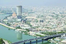 صورة جوية لجانب من بغداد (متداولة)