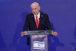  Israeli Prime Minister Benjamin Netanyahu speaks during a joint press conference with Greek Prime Minister Kyriakos Mitsotakis and Cypriot President Nikos Christodoulides (not pictured) after a trilateral meeting in Jerusalem on December 22, 2025. (AFP) 