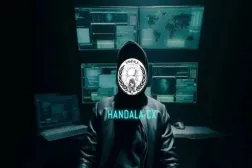 صورة نشرتها وكالة «مهر» الحكومية من شعار مجموعة «حنظلة»