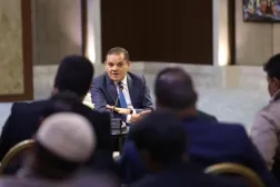 Libya Ulusal Birlik Hükümeti (UBH) Başbakanı Abdulhamid Dibeybe (Dibeybe'nin ofisi)