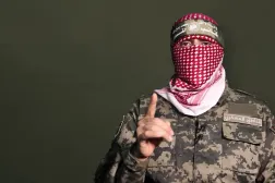FILE Photo of Hamas now late spokesperson Abu Ubaida. (Screengrab from al-Qassam brigades video)