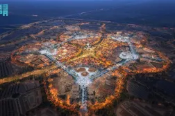 The milestone demonstrates the project’s increasing momentum as it shifts from early works to large-scale construction activity. (SPA)