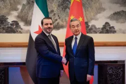 Suriye Dışişleri Bakanı Esad el-Şeybani ile Çin Dışişleri Bakanı Wang Yi Pekin'de görüştü (Sana)