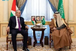 The Saudi Foreign Minister met on Wednesday in Riyadh with Vice President of the State of Palestine and Vice Chairman of the PLO's Executive Committee. SPA 