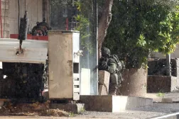 Israeli troops during a military operation in the Palestinian village of Qabatiya, near the West Bank city of Jenin, 27 December 2025. (EPA)