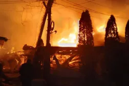 The Russia-appointed governor of the Kherson region said 'the enemy' had fired three drones that struck a cafe and hotel. The Governor of Kherson region Vladimir Saldo/AFP
