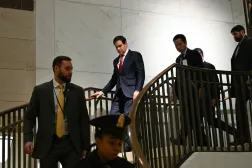 روبيو يصل إلى الكونغرس لعقد إحاطة سرية مع المشرعين حول فنزويلا في 5 يناير 2026 (أ.ف.ب)