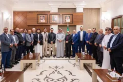 Saudi Ambassador to Yemen Mohammed Al-Jaber meets with the STC delegation in Riyadh. (Saudi Ambassador on X)