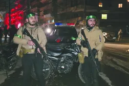 انتشار قوى الأمن الداخلي في حي الأشرفية بمدينة حلب (الداخلية السورية)